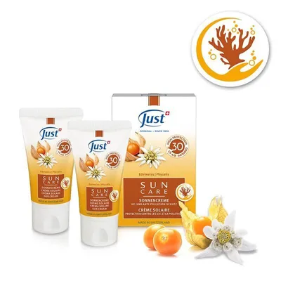 Produktbild von Just Sonnenschutz für das Gesicht SPF 30 UV und Anti-Pollution Schutz 2x 30 ml