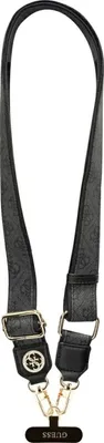 Obrázok produktu pre GUESS univerzálny remienok GUUCNP4DGMK (4GPolyuretánStrap Tether Patch Strass Metal Logo) čierny