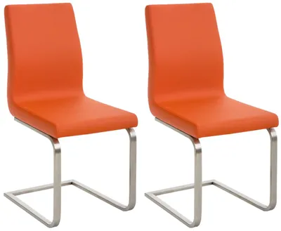 Produktbild von 2er Set Esszimmerstühle Belfort orange