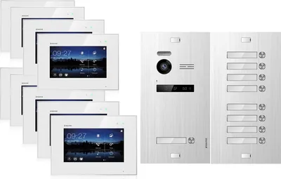 Produktbild von Video Türsprechanlage für 9 Familienhaus, 9x Monitore, Balter EVO