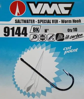 Produktbild von VMC Salzwasser Special Wurmhaken mit Öse Gr.1