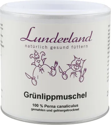 Produktbild von Lunderland - Grünlippmuschelextrakt / Perna Canaliculus Barf Zusatz 250g
