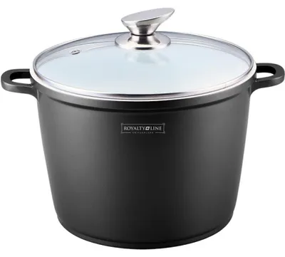 Obrázek produktu pro Royalty Line RL-AD24M: Mramorem potažený kastrol se skleněnou poklicí - 24 cm