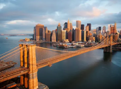 Produktbild von Papermoon VLIES Fototapete, Digitaldruck, Brooklyn Bridge Morgen (299)