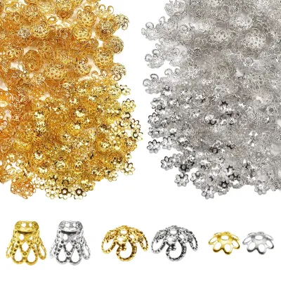 Productafbeelding van Solidchoice - 560 Stuks Afstandskralen in Zilver en Goud voor Sieraden Maken