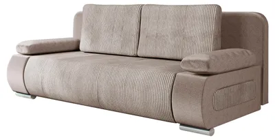 Produktbild von MIRJAN24 Schlafsofa Emma Cord, Sofa mit Bettkasten und Schlaffunktion, Polstersofa Couch vom Hersteller (Farbe: Poso 03 + Paros 03)
