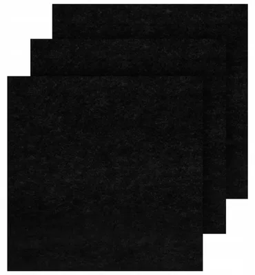 Produktbild von Filz 3m x 100cm Filzstoff Schwarz 3mm Bastelfilz Rolle Meterware Polsterfilz Schubladeneinlage Kratzschutz DIY