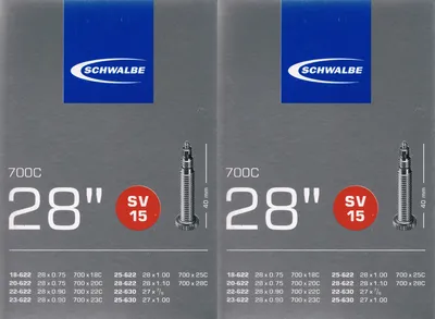 Produktbild von 2x Schwalbe SV 15 Schlauch 28" 700 622 Rennrad 28 Zoll SV15