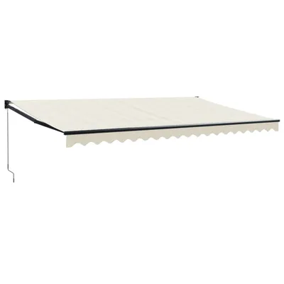 Produktbild von Markise Einziehbar Creme 5x3 m Stoff und Aluminium