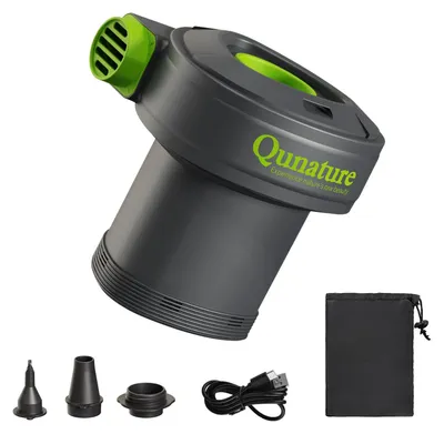 Obrázok produktu pre Elektrické vzduchové čerpadlo, 2 v 1, rýchlo nafukuje a vypúšťa, 5,5 kPa, 450 l/min, prenosná batéria s kapacitou 2000 mAh