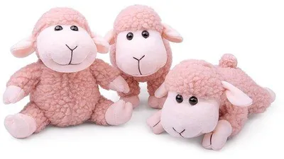 Productafbeelding van Schattige Pluche Lam van 3 Stukken als Cadeau