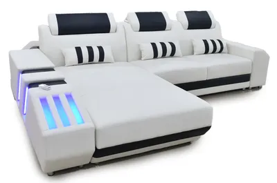 Zdjęcie produktu dla Sofa narożna Zestaw narożny Sofa z tapicerowanym siedziskiem Zestaw wypoczynkowy w kształcie litery L