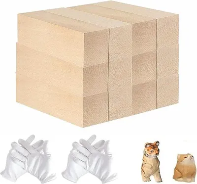 Immagine prodotto di Impostazioni per il taglio del legno per bambini e adulti - Legno grezzo per progetti di bricolage