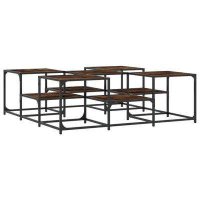 Zdjęcie produktu dla vidaXL Stolik kawowy dąb wędzony 121x121x40 cm materiał drewnopochodny