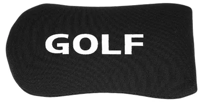 Image de Housse de protection en nylon pour tête de putter de golf, housse de protection noire