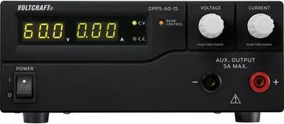 Obrázek produktu pro VOLTCRAFT Laboratorní napájecí zdroj, nastavitelný DPPS-60-15 1 - 60 V/DC 0 - 15 A 900 W Programovatelný přes USB Počet výstupů 1 x (DPPS-60-15)