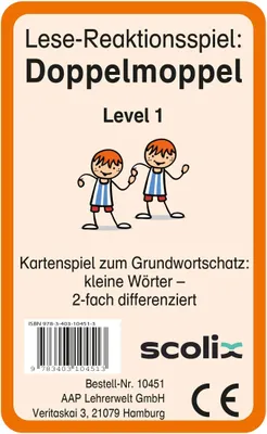 Produktbild von Lese-Reaktionsspiel: Doppelmoppel Level 1