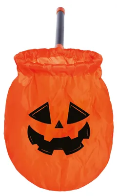 Immagine prodotto di Borsa per zucca di Halloween Portacaramelle a forma di zucca sorridente Idea regalo da collezione per feste, colore: arancione