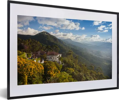 Produktbild von MuchoWow® Gerahmtes Poster Berge in Kolumbien im Herbst 60x40 cm - Poster mit Schwarzem Bilderrahmen Wandposter Rahmen Foto Bilder - Schlafzimmer - Plakat in Rahmen - Drucken