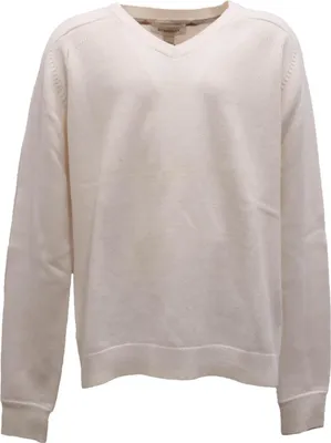 Obrázek produktu pro 5943AI maglione bimba girl BURBERRY dětský bavlněný/vlněný svetr s výstřihem do V off white