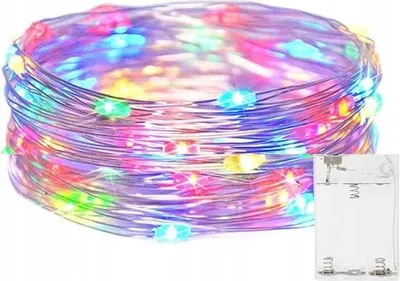 Produktbild von Batteriebetriebene Leuchten 50 Led 5M Farbe - Ideal Für Partydekorationen
