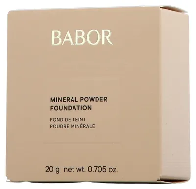 Produktbild von BABOR Mineral Powder Foundation 02 medium, Jeder Hauttyp, Alle Hauttöne, Palette, Gepresstes Puder, Strahlend, 20 g