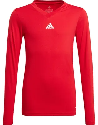 Immagine prodotto di Adidas - Maglia "Team Base" per bambini a maniche lunghe PP1324 (152) (rosso)