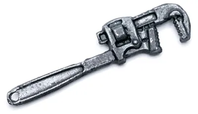 Produktbild von 1x Rohrzange Puppenhaus Puppe Haus Handwerker Zange Klempner Werkzeug schwarz