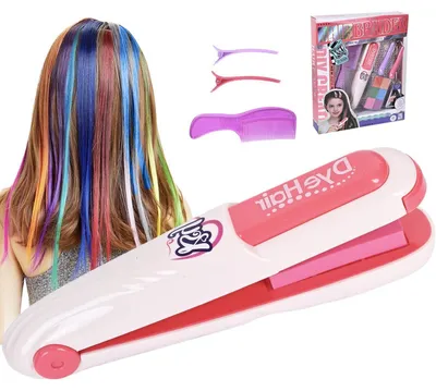 Produktbild von Haarfärbestift Set für Mädchen 4-9 Jahre, Bastelset mit 6 Farben, Ostergeschenk