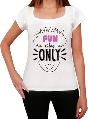 Produktbild von Damen Grafik T-Shirt Nur Spaßvibrationen – Fun Vibes Only – Öko-Verantwortlich Vintage Jahrgang Kurzarm Lustige Druck Geburtstag Geschenk Frau