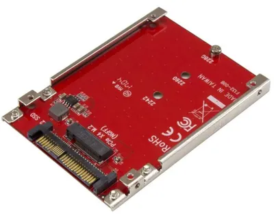 Zdjęcie produktu dla StarTech.com U2M2E125, U.2, M.2, Czerwony, CE, FCC, TAA, REACH, 5 - 50 °C, -25 - 70 °C