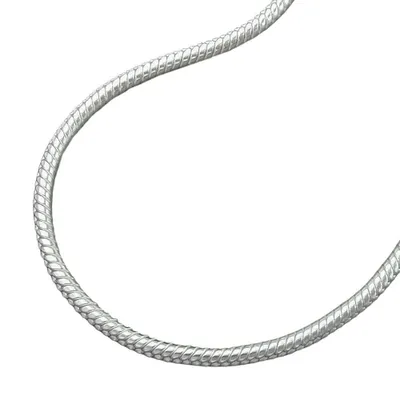 Produktbild von Kette 15mm runde Schlangenkette Silber 925 60cm silber 1,5mm