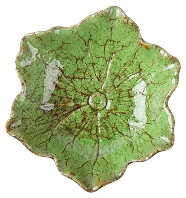 Produktbild von Clayre & Eef Dekoration Schale Blume Grün Keramik