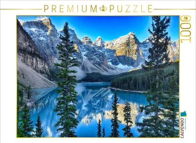 Produktbild von CALVENDO Puzzle Der Moraine Lake wurde 1969 sogar auf der 20-Dollar-Note im Rahmen der Scenes of Canadian Series abgebildet. | 1000 Teile Lege-Größe 64x48cm Foto-Puzzle für glückliche Stunden