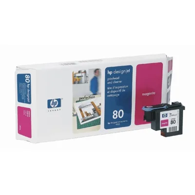 Produktbild von HP 80 Cyan Druckkopf und Druckkopfreiniger, HP Designjet 1000 Serie, Thermal Inkjet, Cyan, C4821A, Vereinigte Staaten, Singapur, 36 mm