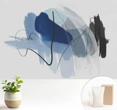 Produktbild von Fototapete  - 104x70 cm - Tapete - Wandtapete - Wandbilder  - Dekofolie - Tapete Folie - Wand - Dekoration - Wohnzimmer - Farbenfrohe Abstraktionen