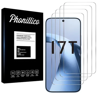 Produktbild von Hartglas für  Xiaomi 17T [4 Stück] Displayschutzfolie Screen Protector Film Anti-Kratzer Glas Resistant Phonillico®