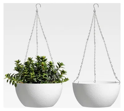 Produktbild von Ampelkette, Ketten zum Aufhängen, 6 Stück Metall Blumentopf Kette, Hängende Kette mit S-Haken, Ketten 40 cm für Vogelkäfige, Blumentöpfe, Laternen, Garten, Silber