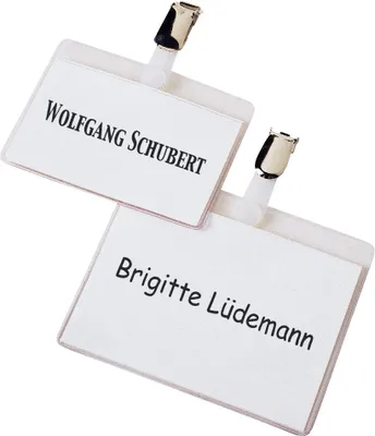 Produktbild von Veloflex Namenschilder90x54 mm Clip 25 Stück
