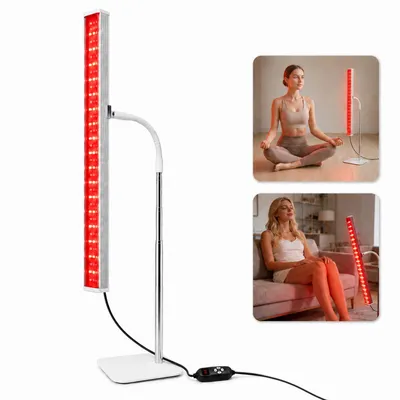 Produktbild von Rotlichttherapie LED-Panel 660/850nm, tragbare Sauna, Lichttherapie für Haut & Muskeln, mit Standfuß, leicht bedienbar