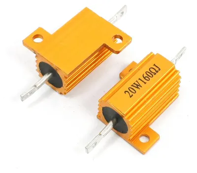 Image de 20W 160 Ohm Axial Fil enroulšŠ RšŠsistance Aluminium Case Ton Or 2 Pcs