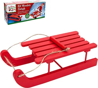 Produktbild von Roter Elf Schlitten 17,5 x 7 x 4,5cm