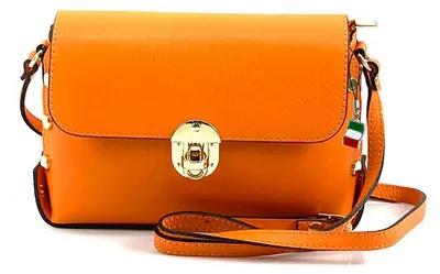 Image de Florence sac en cuir sac à bandoulière orange OTF808O