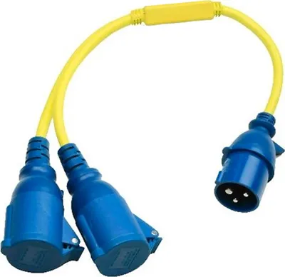 Produktbild von Victron Energy Y-Verteilerkabel 16A/250Vac CEE auf 2xCEE