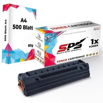 Produktbild von 1x Toner 106A W1106A Schwarz Kompatibel für HP Laser 107 + DIN A4 Druckerpapier 500 Blatt