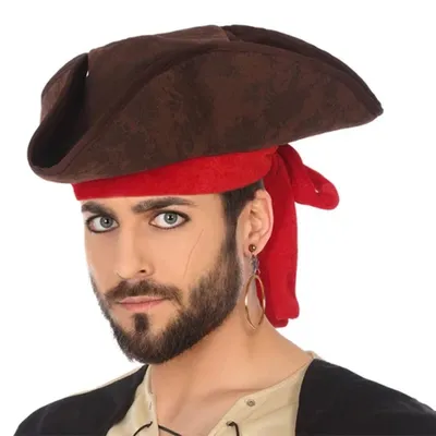 Immagine prodotto di Cappello Pirata Atosa 33 cm Rosso Rosso Taglia Unica