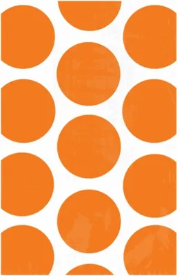Obrázok produktu pre Amscan - papierová taška na párty s bodkovaným vzorom v balení 10 ks SG7778 (jedna veľkosť) (oranžová)