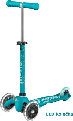 Obrázek produktu pro Micro Scooter mini Deluxe LED aqua - Sehr Gut