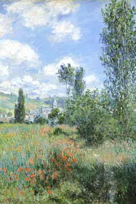 Image de Affiche 40 x 60 cm Vue de Vétheuil, Monet Vintage do Salonu