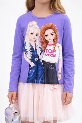 Produktbild von TOP Model Mädchen Langarmshirt „June & Lexy“ 75027 violett – Größe 152